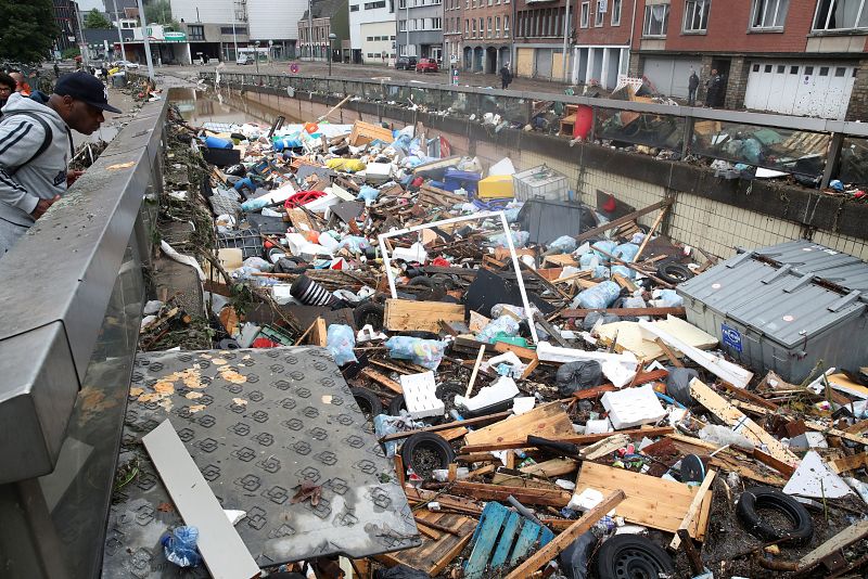 Lluvias torrenciales en Verviers, Bélgica