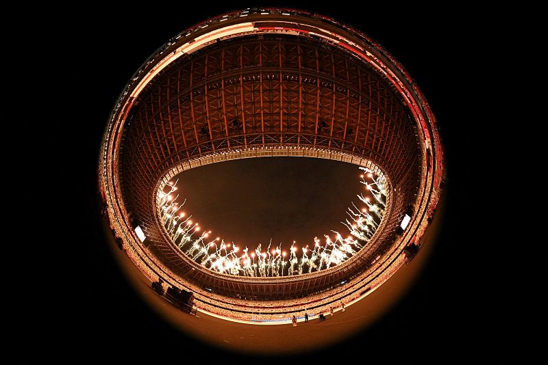 Ceremonia de inauguración en el Estadio Olímpico de Tokio