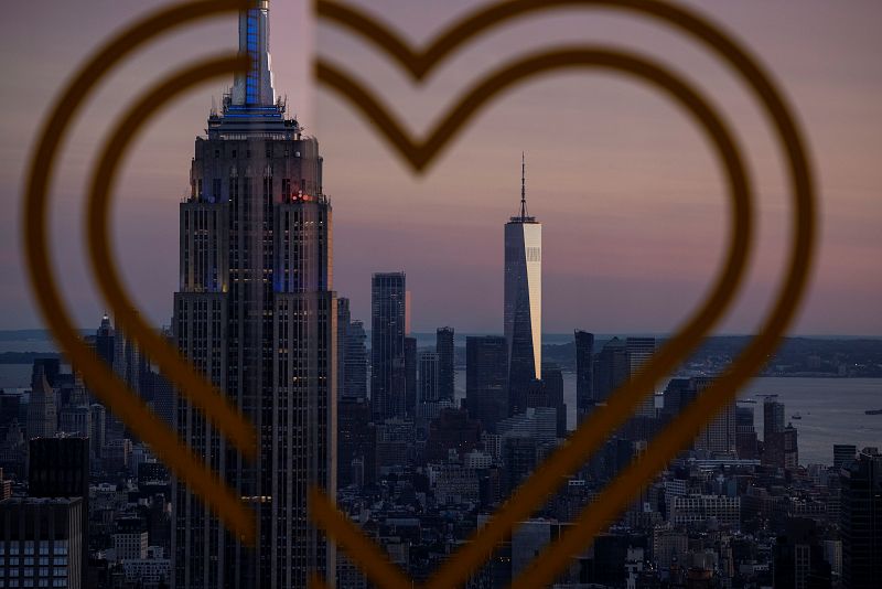 The World Trade Center is pictured ahead of the 20th anniversary of the September 11 attacks, in Manhattan