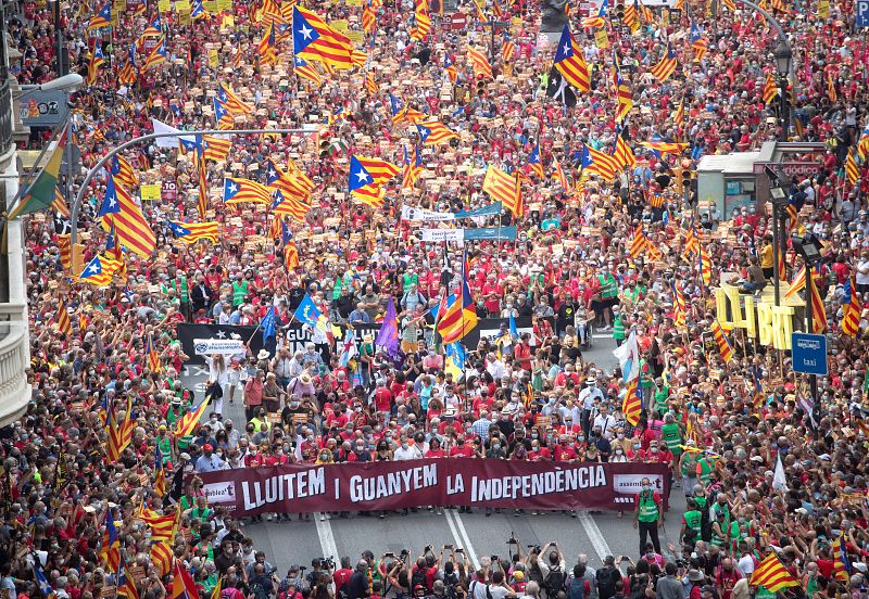 "Luchemos y ganemos la independencia", el lema de la manifestación