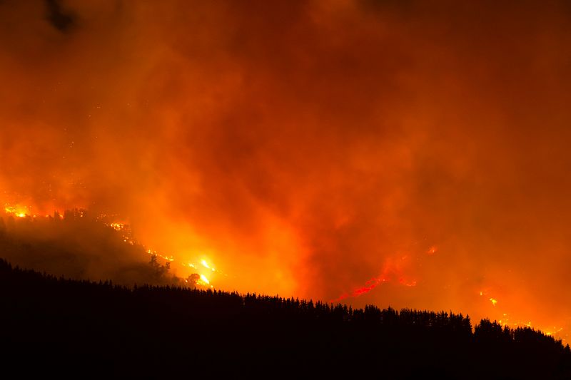 La provincia de Málaga sigue combatiendo uno de los peores incendios de su historia. Desde el 10 de septiembre, las llamas han arrasado al menos 7.780 hectáreas de Sierra Bermeja, afectando a pueblos como Cartajima, en la foto.