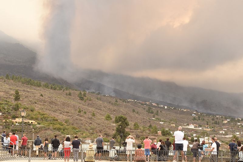 El volcán desde Tajuya, en el municipio de El Paso