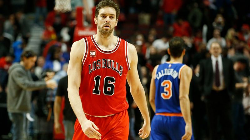 Imagen de Pau Gasol, durante su etapa en Chicago Bulls.