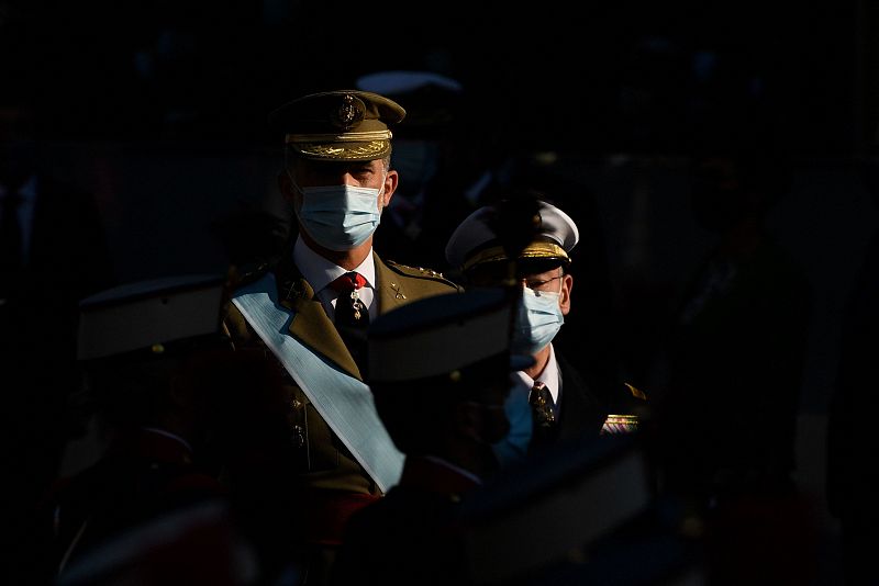 El rey Felipe VI preside el desfile de este 12 de octubre