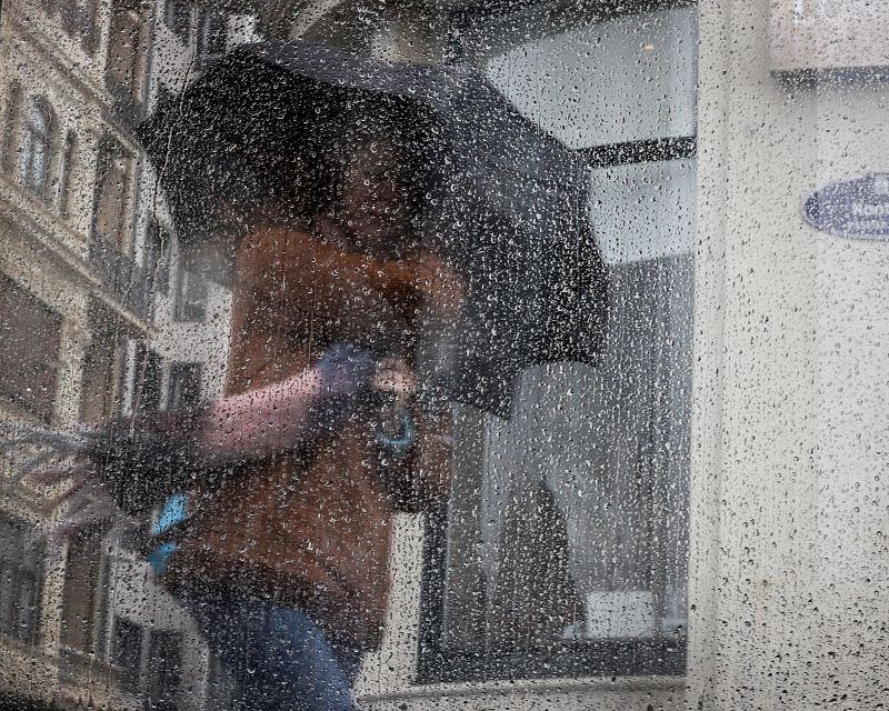 Copos de nieve en San Sebastián