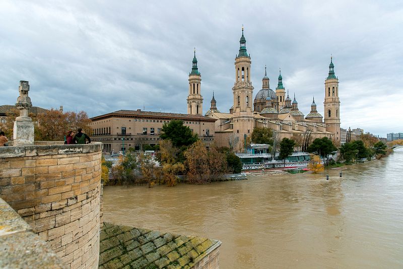 Crecida del río Ebro en Zaragoza