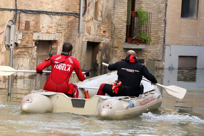 Consecuencias del temporal en Tudela