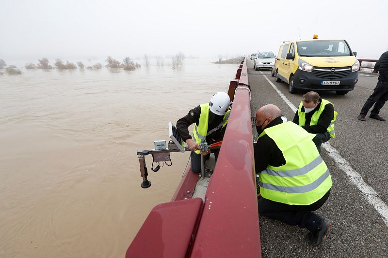 Nivel del río Ebro en Alagón, Zaragoza