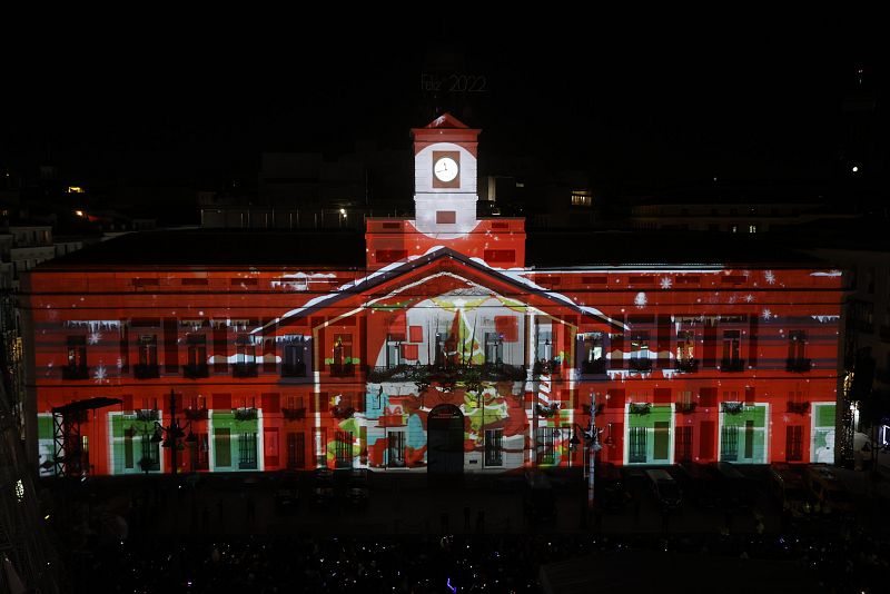 Campanadas en la Puerta del Sol, en Madrid