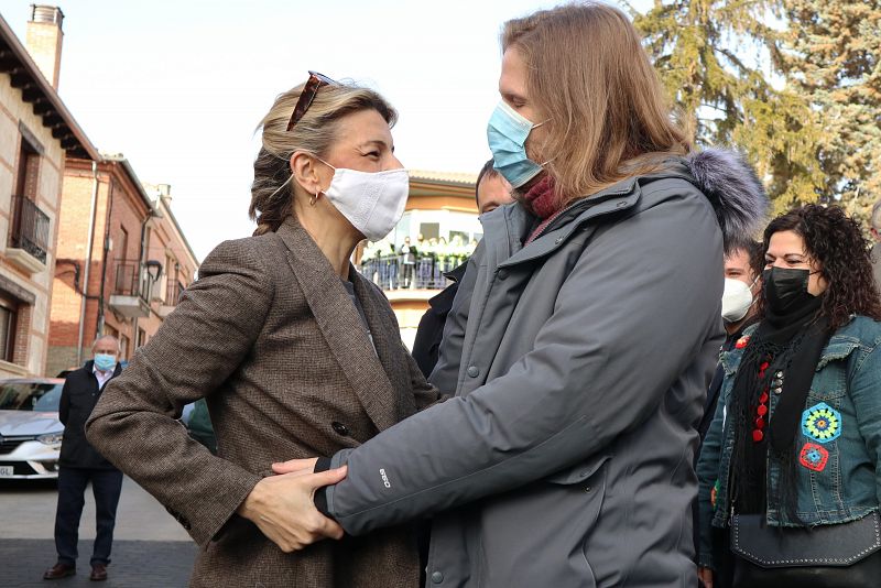 Yolanda Díaz apoya a Pablo Fernández