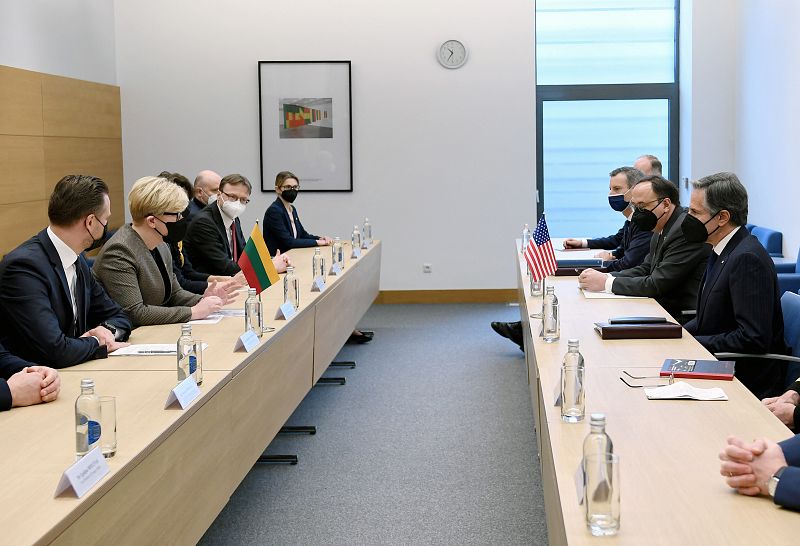 U.S. Secretary of State Blinken visits Vilnius