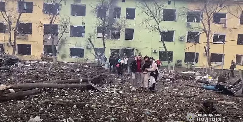 Hospital Infantil de Mariúpol, bombardeado por las tropas rusas