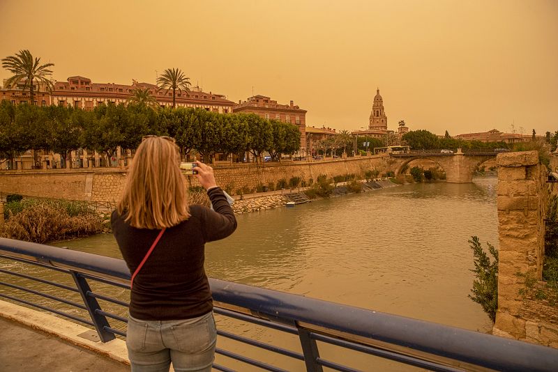 Alto número de partículas y polvo en suspensión en Murcia