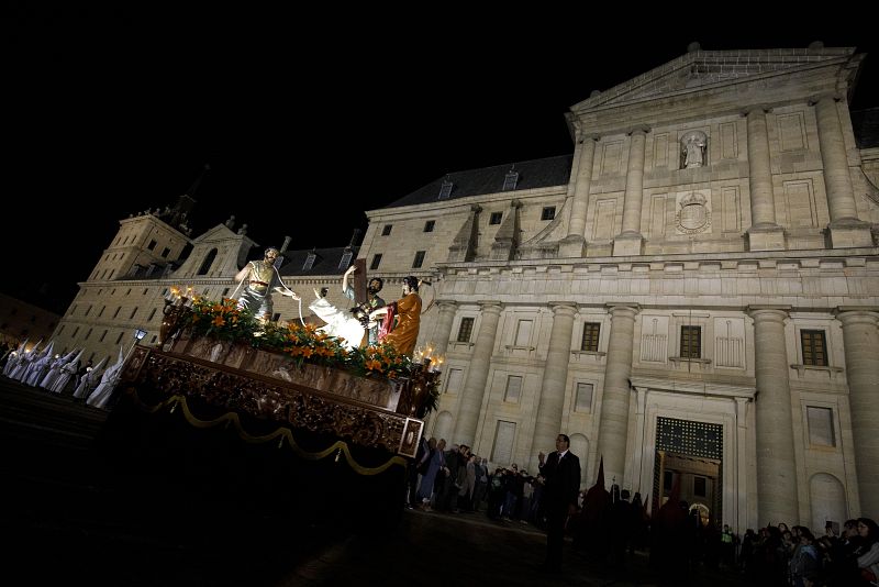 Nuestro Señor Jesús Caído durante su procesión en San Lorenzo de El Escorial, Madrid