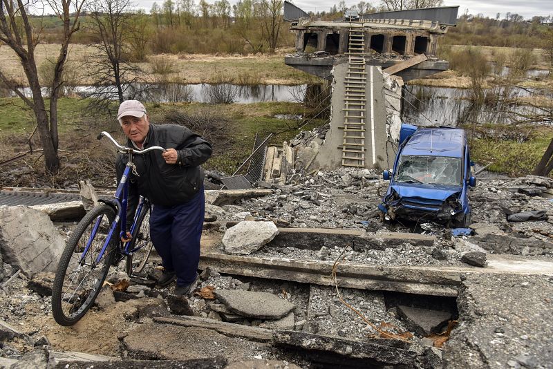 El rastro de los ataques rusos en Kiev