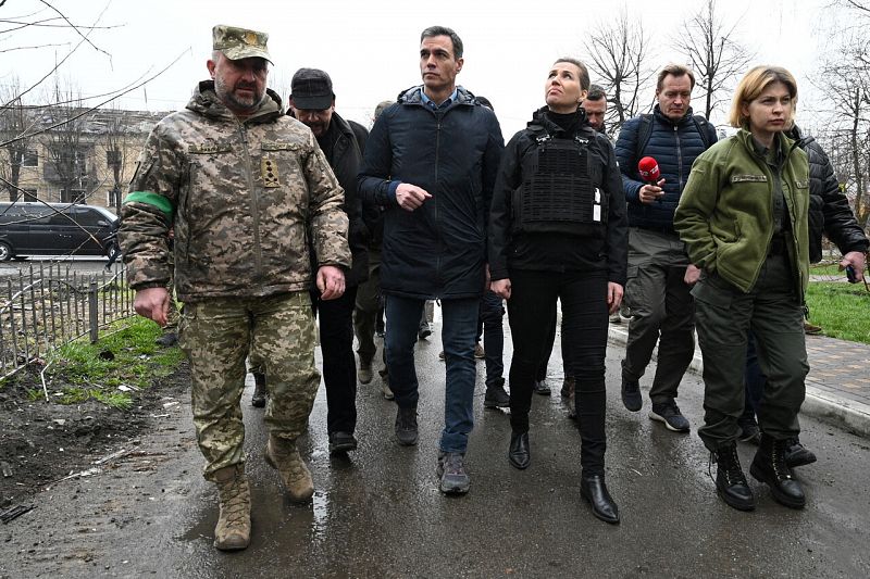 Pedro Sánchez visita Ucrania