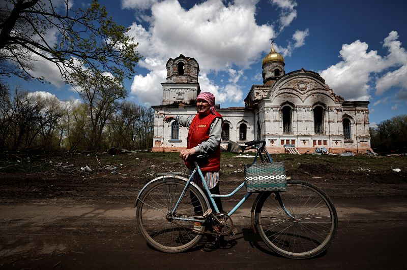Iglesia destruída en Lukashivka