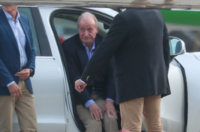 Imagen de Juan Carlos I en el coche