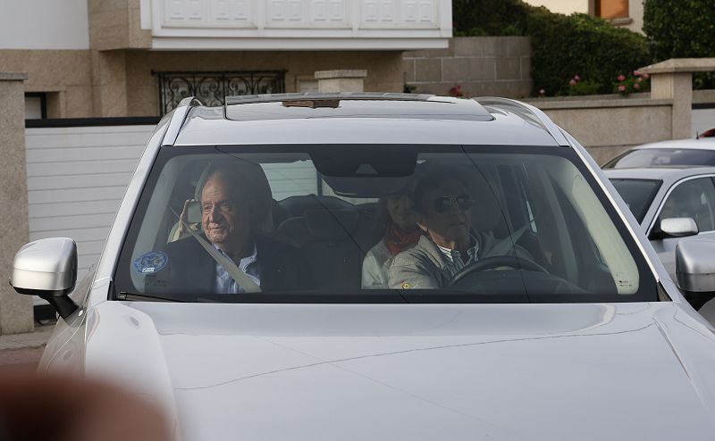 El rey emérito llega a la casa de Campos
