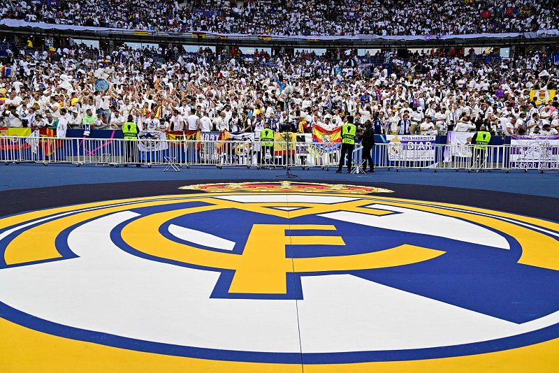 Los aficionados del Real Madrid, en el Stade de France.