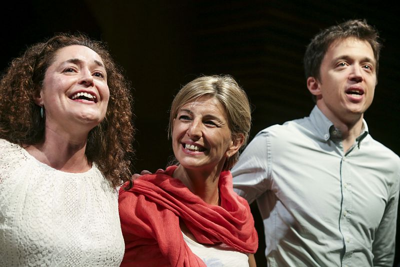 Díaz y Errejón en un mitin de Por Andalucía