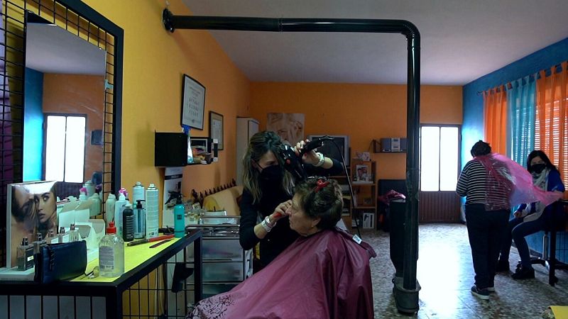 vista general de una peluquería