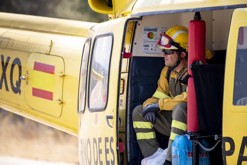 Incendio en el Parque Nacional de Monfragüe