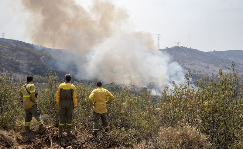 Incendio en el Parque Nacional de Monfragüe