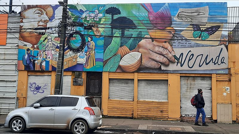 Fachada de la casa de Neruda en Temuco