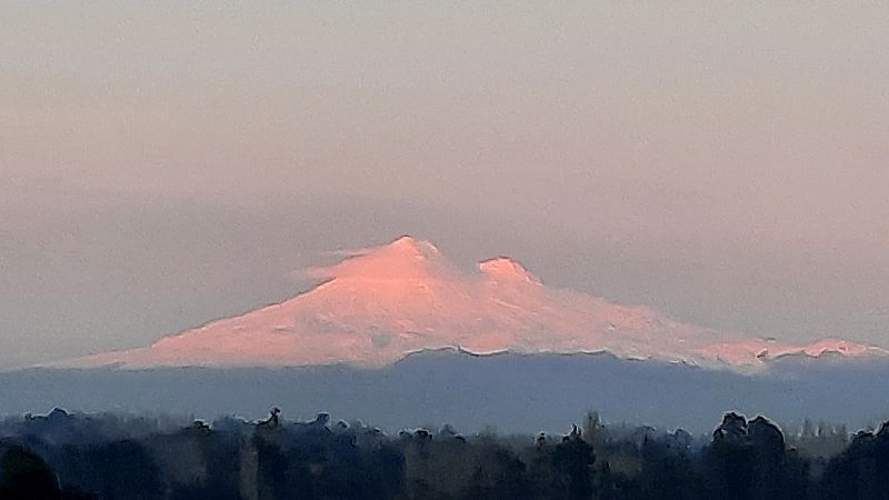 Volcán de la región de la Araucanía