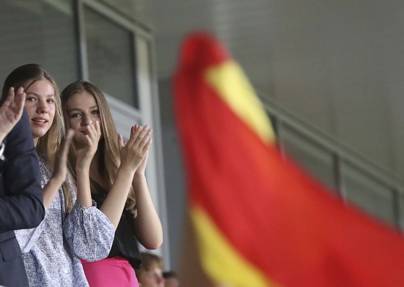 La princesa y la infanta, con el deporte