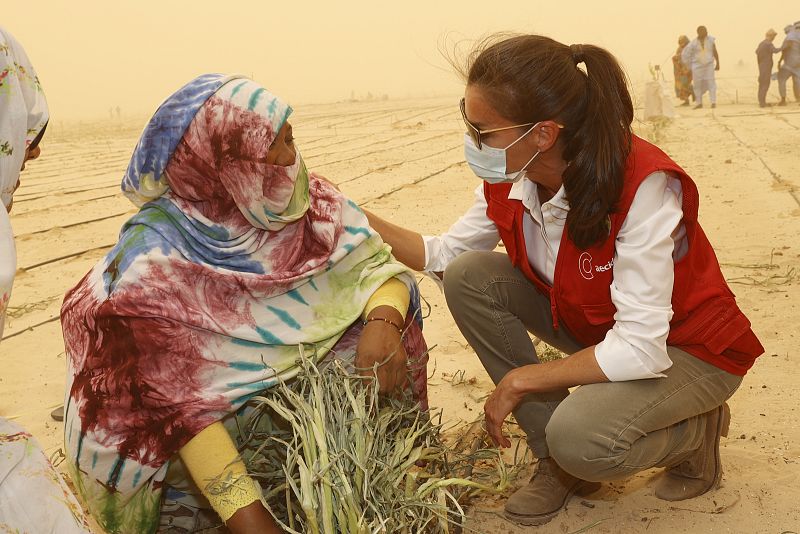 La reina Letizia, en el viaje de Cooperación a Mauritania