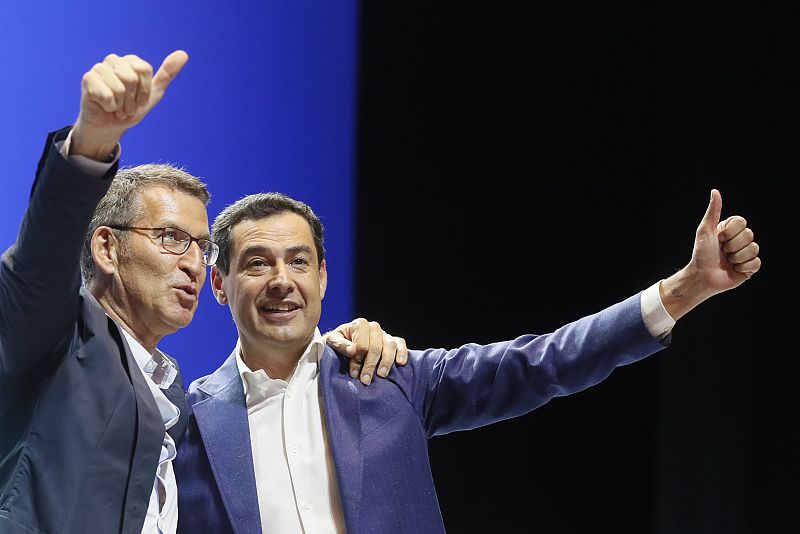 Feijóo debuta en la campaña andaluza