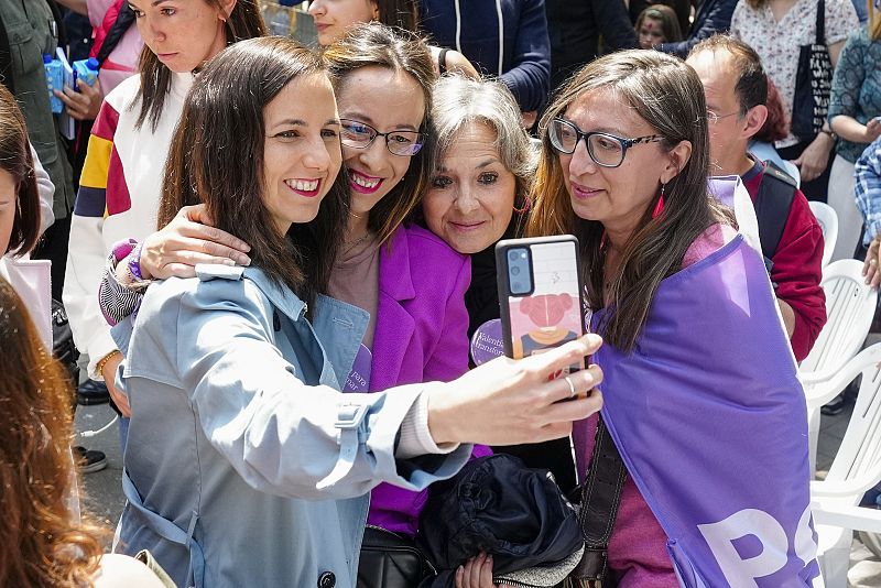 Acto central de la campaña de Podemos-IU-AV en Madrid
