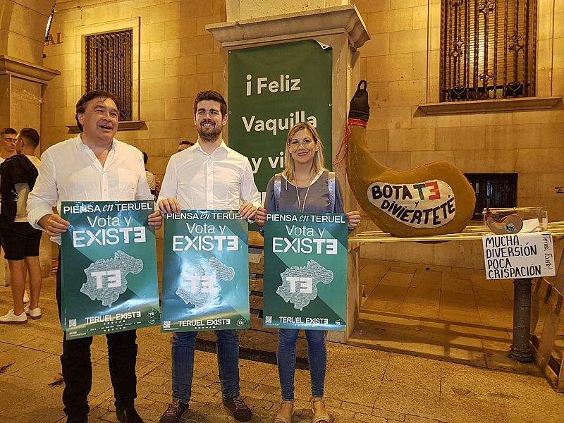 Teruel Existe inicia su campaña coincidiendo con las Fiestas de la Vaquilla