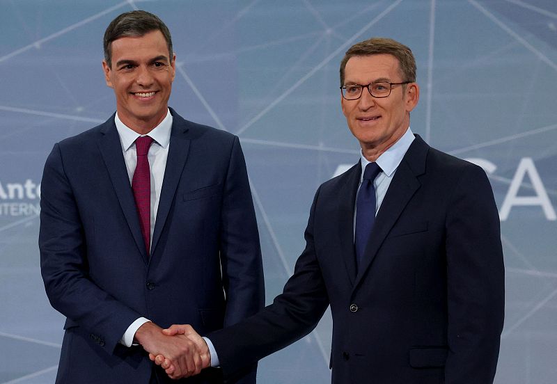 Sánchez y Feijóo, en el único 'cara a cara' de esta campaña