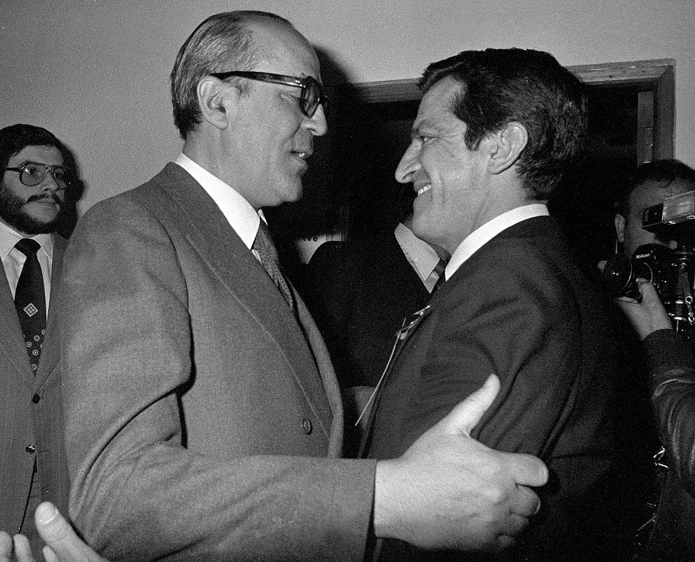 Calvo Sotelo con Adolfo Suárez