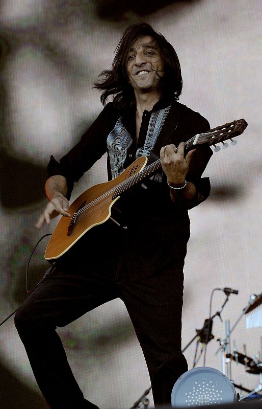 El cantante Antonio Carmona durante su actuación en el combo Flamenco All-Stars, del festival Rock In Río el pasado 5 de julio.