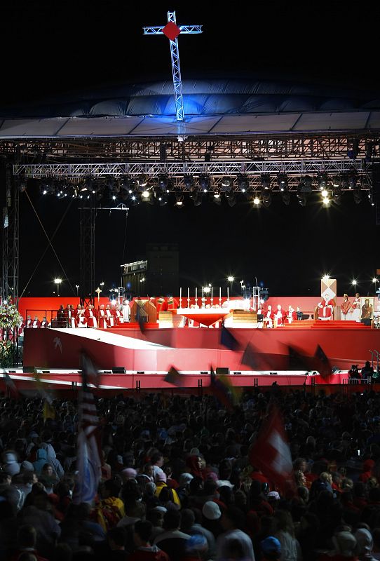 Acto de apertura de la Jornada Mundial de la Juventud, el 15 de julio.