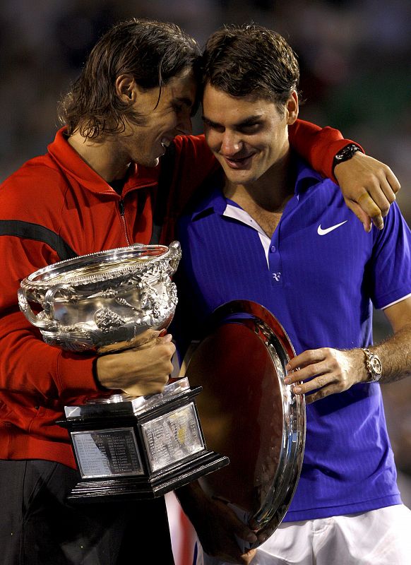 Nadal y Federer mostraron una vez más su complicidad y respeto en la pista.
