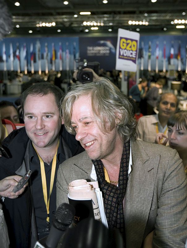 El músico irlandés y abanderado de la lucha contra la pobreza Bob Geldorf