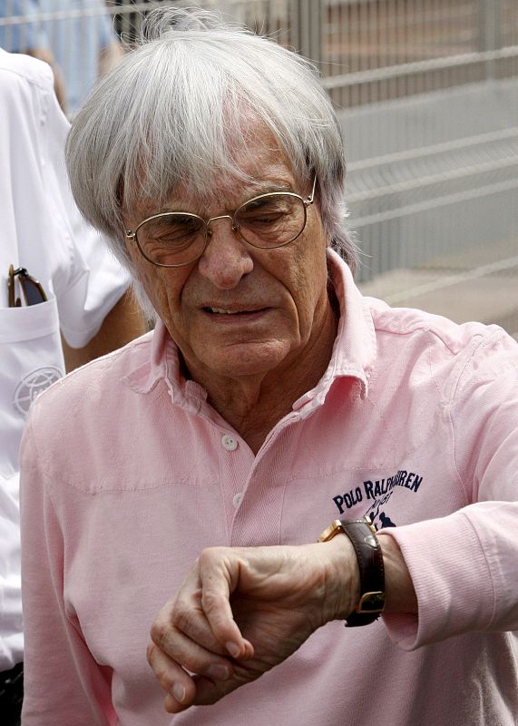 El presidente de Formula One Management, Bernie Ecclestone.