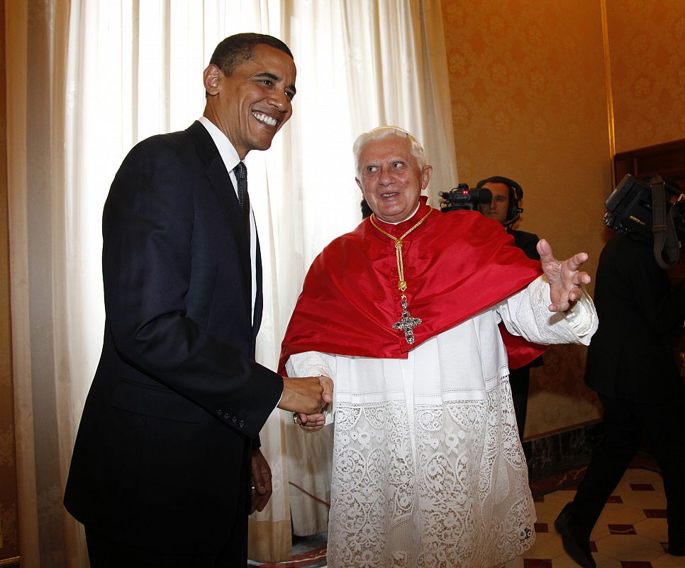El presidente Obama y Benedicto XVI
