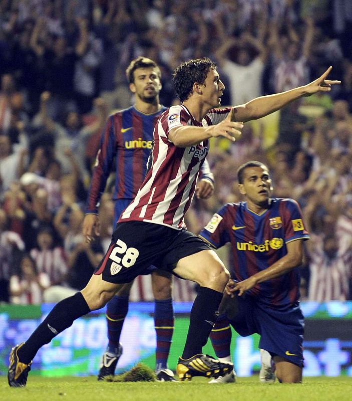 El local Oscar de Marcos abrió el marcador y llevó los nervios al Barça.