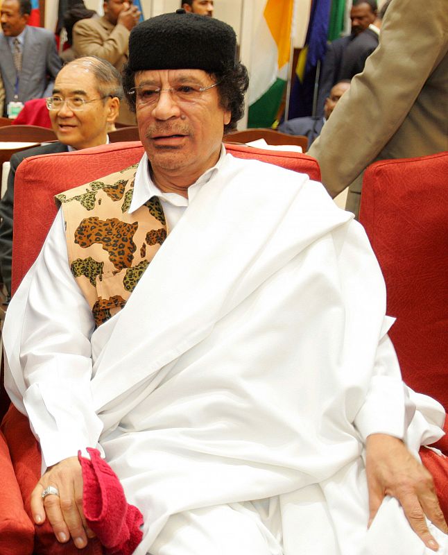 Foto de archivo del líder libio Muamar Al Gadafi