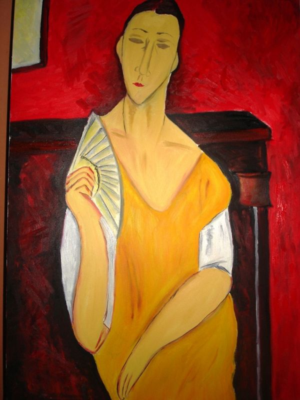 "La femme à l'éventail" de Modigliani