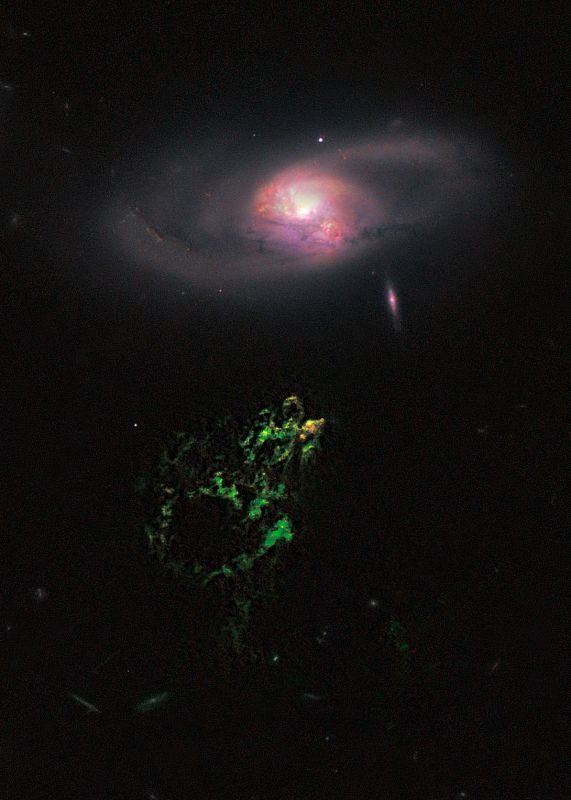 El Objeto de Hanny, uno de los objetos más extraños del universo, fotografiado por el telescopio Hubble