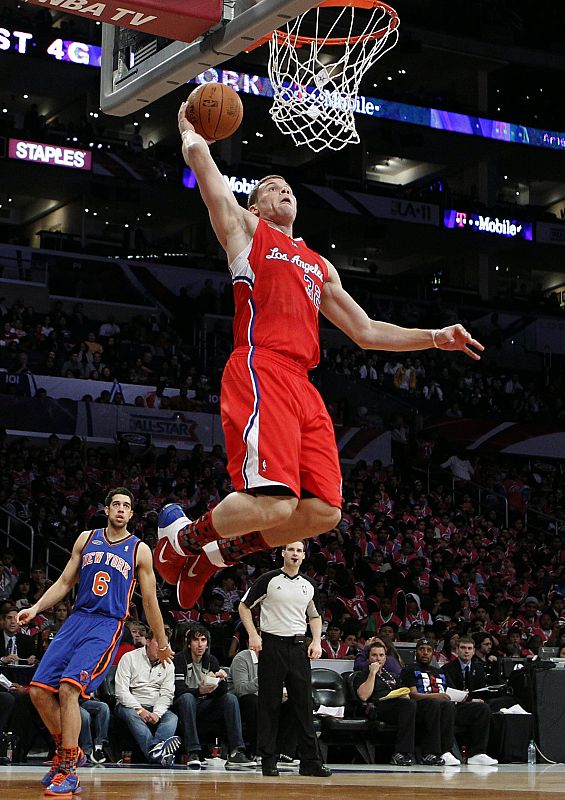 Blake Griffin y otro de sus innumerables mates.