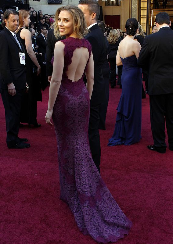 Presenter Scarlett Johansson arrives at the 83rd Academy Awards in Hollywood