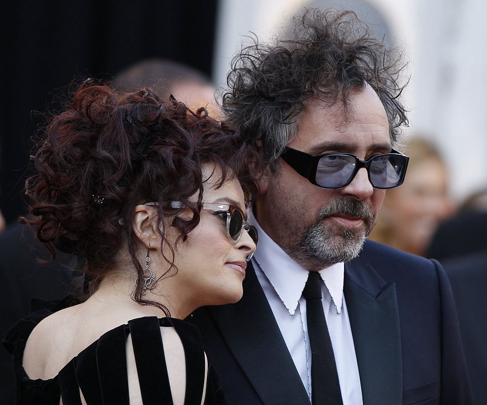 British actress Helena Bonham Carter and director Tim Burton arrive at the 83rd Academy Awards in Hollywood